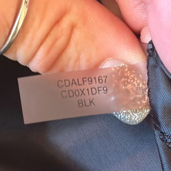 Calvin Klein Button Down Belted Black Dress Cap Sleeves size 6 - Picture 9 of 9